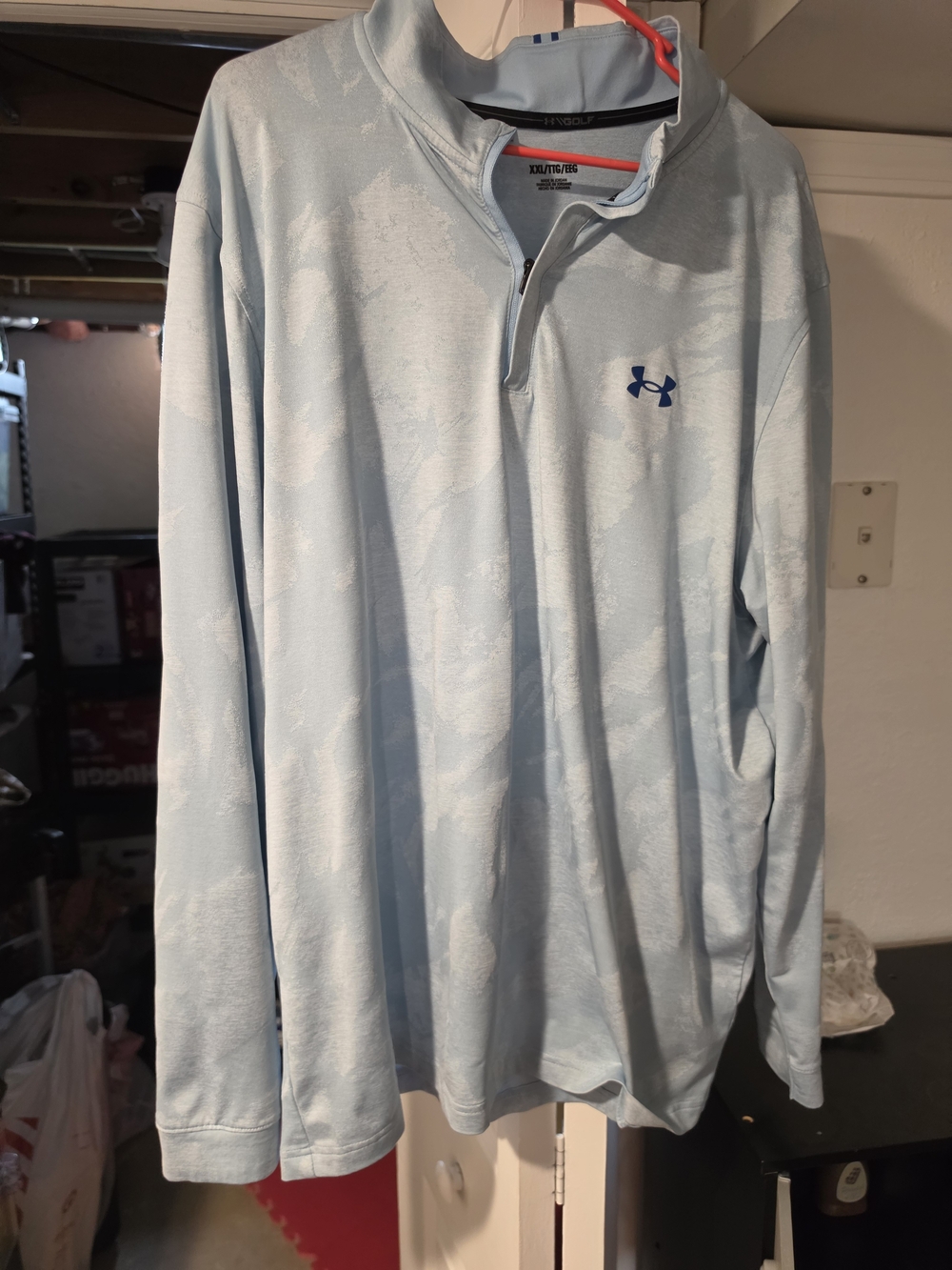 Under Armour Men's Light Blue Quarter-Zip Performance Shirt